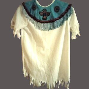 Rubies Costume Native American Style Fringe Dress Halloween Girls Medium